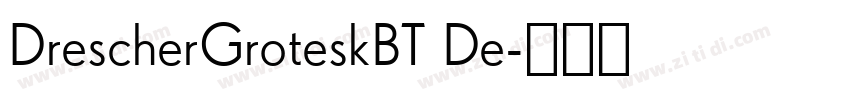 DrescherGroteskBT De字体转换